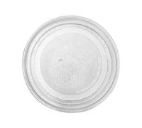 BEAHING Plato Giratorio para microondas, Bandeja de Vidrio de 9, 6 Pulgadas con Anillo de 3 Brazos para reemplazo de microondas de 17-25L