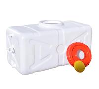 BEAHING Tanque de Agua portátil, contenedor de Almacenamiento de Agua de plástico de 30 litros con Espiga y Manguera para Camping, RV, Emergencia