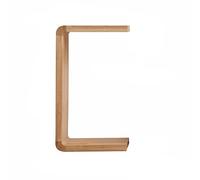 beaka Mesa Auxiliar En Forma De C, Mesas Auxiliares Madera Maciza Mesa Salon Portátil Modernas, Mesa Centro para Cama Sofá Salón Dormitorio, Mesa De Café MóVil (Color : Log, Size : 35 * 25 * 62CM)