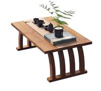 beaka Mesa En Bambú, Mesas Auxiliares, Mesa De Centro para Salón, Mesa De Té Japonesa Vintage Mesa De Tatami Mesa De Té Zen para Sala De Estar Dormitorio Ventana (Size : 70 * 37 * 31CM)