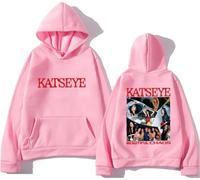 Beaknyin Hoodie Kat-seye Beautiful Chaos - Sudadera de K-Pop para Hombres y Mujeres-Pink-S1