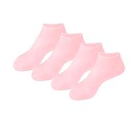 BEALIFE 2 Pares de Calcetines de Silicona hidratantes para el máximo Cuidado de los pies, Comodidad Garantizada, Gel de sílice Exfoliante de Elasticidad, Rosa, Talla única