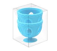 BEALIFE 2 piezas de gel limpiador fresco de granja para limpiar huevos, herramienta de fregado de huevos, cepillo para huevos, huevos frescos, 2 piezas de fregador fácil de limpiar huevos , Azul