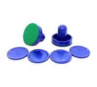 BEALIFE Accesorios para paletas de Hockey de Aire: 2 empujadores Hockey Aire y 4 Discos , Putter Rojo , Putter Azul , 6cm
