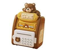 BEALIFE Alcancía única con cajero automático para niños que enseña a administrar el dinero con divertidas funciones interactivas. Adorable alcancía con temática de mascota, diseñada para brindarles a