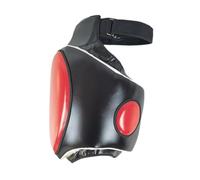 BEALIFE Almohadilla de Pierna para patear para Entrenamiento de Golpes Fuertes Diseñada con un Grosor Mejorado para Absorber el Impacto Durante sesiones Sparring rigurosas, Negro y Rojo, Izquierda