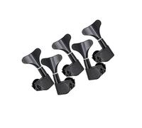 BEALIFE Botón de cabeza de máquina sellado, sintonizador de clavija de afinación de cuerda de pieza de bajo duradero, Negro, 3 izquierda 2 derecha
