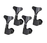 BEALIFE Botón de cabeza de máquina sellado, sintonizador de clavija de afinación de cuerda de pieza de bajo duradero, Negro, 4 derecha