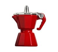 BEALIFE Cafetera de Metal en Miniatura para casa de muñecas. Construcción Robusta Que Garantiza una Larga duración y un Juego Perfecto. También es un Regalo Original para , Rojo , 25x30x16 mm
