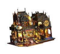 BEALIFE Casa de muñecas en Miniatura de para Madera, Juego construcción DIY, Mini cabañas sin terminar y Accesorios Muebles para una diversión Creativa, Kits en Miniatura, Accesorios para el hogar,