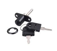 BEALIFE Cilindro de bloqueo giratorio de aleación de Zinc para gabinetes triples y cajoneras, cerradura para archivador, cerradura de cajón Triple, Negro, 16MM