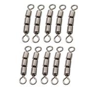 BEALIFE Conector de Pesca Giratorio Triple, Conector de línea de Anzuelo, Anillos sólidos, eslabones giratorios Resistentes, Acero Inoxidable, Aparejos duraderos, línea de