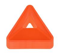 BEALIFE Conos triangulares para fútbol, equipo flexible para entrenamiento deportivo, versátil para sesiones de agilidad y entrenamiento cruzado, suministros para marcar campos , Naranja , 18 x 4.5 cm