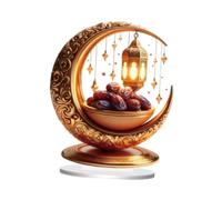 BEALIFE Decoración de escritorio para sala de estar, decoraciones de Ramadán, fácil montaje, adornos de Eid Mubarak, elegantes para celebraciones memorables, decoración de, Estilo A