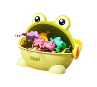 BEALIFE Divertidos Juguetes de Rana Que rebota, Ranas saltarinas geniales para niños, niñas y niños pequeños, Color Verde , Verde , 19.5 x 17 x 17.8 cm