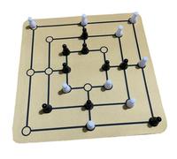 BEALIFE El Juego de Educativo Que Incluye Damas de ajedrez y el clásico Nine Men S Morris Ofrece diversión y enriquecimiento cognitivo para niños Juego ajedrez Actividad Damas