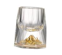 BEALIFE Elegante vaso de cristal de 15 ml para chupitos licor. Utensilios para bebidas. Una opción única en lámina dorada para reuniones familiares y banquetes. Licores blancos con lámina dorada al