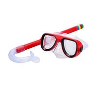 BEALIFE Equipo de Snorkel Duradero para niños con cómoda Boquilla de Silicona Que Garantiza la Seguridad de los jóvenes exploradores. Juego de Snorkel para niños de 3 a 7, Rojo, 35x15x6cm