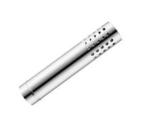 BEALIFE Estufa, chimenea, estufa de leña, tubo de chimenea, tubo escape, camping, exterior, tienda campaña desmontable, extensión, altas temperaturas, senderismo, quemador, leña, Plata, 50cm