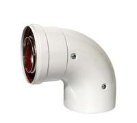 BEALIFE Estufa, chimenea, estufa de leña, tubo de chimenea, tubo escape, camping, exterior, tienda campaña desmontable, extensión, altas temperaturas, senderismo, quemador, leña, 90 grados, 17cm