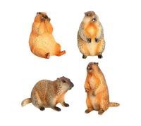 BEALIFE Figuras de Animales realistas, Modelo de marmota, Juguetes Decorativos para encimeras, educativos para la Escuela y también Accesorio para Contar Historias Infantiles, estatuas Animales