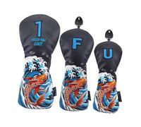 BEALIFE Fundas Protectoras para Cabezas de Palos de Golf, Impermeables, de Cuero sintético. Juego de Fundas Protectoras para Cabezas de Palos de Golf. para