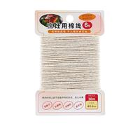 BEALIFE Hilo de algodón para manualidades, envoltura de regalos, atado cocina, carne y proyectos arte o manualidades, hilo cocina algodón, cuerda para envolver salchichas, atado