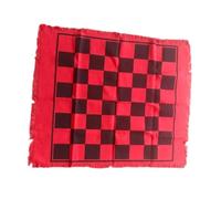 BEALIFE Juego de ajedrez Internacional portátil para Todas Las Edades con tapete Grande para Exteriores. Ideal para Viajes y reuniones Familiares en Parques o Playas. Juego de, Rojo
