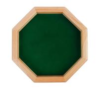 BEALIFE Juego de con Bandeja para Dados de para Madera Octogonal de Lujo para Noche de Juegos Familiares con Dados