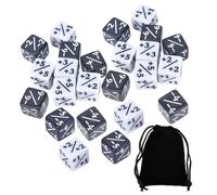 BEALIFE Juego de de 24 Dados con fichas D6, Divertido y Educativo, para desarrollar Habilidades matemáticas. No se deforma fácilmente. Juego Dados D6 para enseñar matemáticas, Ideal para Juegos