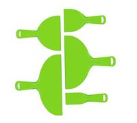 BEALIFE Juego de raspadores de pintura de poliestireno de resistencia para tareas de eliminación difíciles, juego multiusos, cuchillo de relleno ABS, espátula para masilla, verde