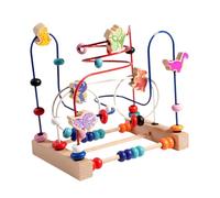 BEALIFE Laberinto de Cuentas de Dinosaurio para desarrollar la percepción del Color. Juguete para niños 0 a 3 años.