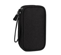 BEALIFE Lleve los Cables de Datos USB y del Tesoro de Carga con Facilidad en una Bolsa portátil Asa de poliéster de Gran Capacidad para un fácil Transporte, Negro, 21 * 12.5 * 6cm