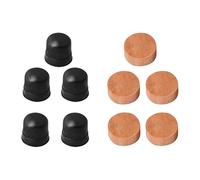 BEALIFE Los tapones de válvula de escupidera para trombón son duraderos y cuentan con cinco tapones y soportes silicona para un rendimiento óptimo del instrumento. Reemplazo corcho para válvula