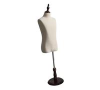 BEALIFE Maniquí infantil unisex con base ajustable para camisetas, chaquetas, vestidos y blusas. Base de Para madera. Robusto torso de maniquí compatible con todo tipo de ropa.