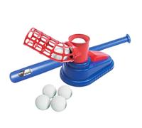 BEALIFE Máquina de práctica de bateo de béisbol para niños, Lanzamiento automático, Herramienta de Aprendizaje Divertida para comprender el béisbol. Lanzador de máquina de , Rojo , 51x28x23.3cm