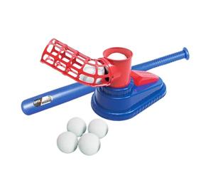 BEALIFE Máquina de práctica de bateo de béisbol para niños, Lanzamiento automático, Herramienta de Aprendizaje Divertida para comprender el béisbol. Lanzador de máquina de , Rojo , 51x28x23.3cm