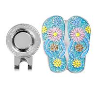 BEALIFE Marcador de Bolas de Golf con Forma Zapatilla, Clip para Gorra, imanes metálicos Calidad, Regalo Personalizado. Su Brillante Estilo Zapatilla le da un Toque Especial y Personal al Campo