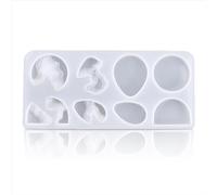 BEALIFE Molde colgante de isla de resina, moldes DIY seguros resistentes a desgarros, molde colgante, adorno autorelajante para interiores, artesanía, Círculo grande