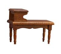 BEALIFE Muebles para casa de muñecas, de té Doble Capa, mesitas Noche para Madera únicas para casa muñecas, Escala 1/12, decoración para , Auxiliar para