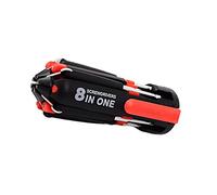 BEALIFE Multidestornillador 8 en 1, linterna LED, herramientas manuales, linterna multifunción, herramienta de reparación alimentada por batería, coche, hogar, exterior
