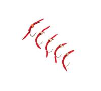 BEALIFE Paquete de 5 Moscas de Pesca con Gusanos retorcidos de San Juan. Patrones Atados para Todo Tipo de Aventuras de Pesca de Trucha. Se Puede Pescar en Primavera. Moscas para