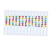 BEALIFE Pegatinas para guitarra con nombres de tonos claros | Practica escalas y mejora tus habilidades | Mejora tu aprendizaje. Pegatina para diapasón de bajo electroacústico.