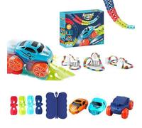 BEALIFE Pista de Carreras antigravedad con Coches de Colores Intercambiables y Cambio vías fácil. Juego Infantil, 184 Piezas