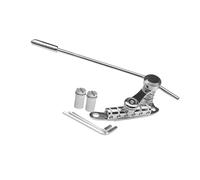 BEALIFE Puente de trémolo LP SG para guitarra. Fácil instalación y durabilidad metálica. Ofrece estabilidad y mejora el sonido. El puente de trémolo es apto para todo tipo, Plata, 25x10x4.5cm