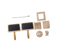 BEALIFE Reglas de calibre para tejer en Para madera Herramientas para cortar hilo de tejer, incluyendo cardadores de lana Hilo 1 Tarjeta de control de Cardadores de lana Aguja de