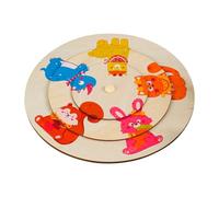 BEALIFE Rompecabezas de para Madera para bebés de 3 a 5 años. Rompecabezas Varias Capas, Suave y Seguro. Animales. Juguetes para bebés. , Animal , 18 x 18 cm