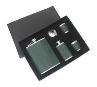 BEALIFE Set de regalo de frascos portátiles acero inoxidable para viajes, elegantes botellas para líquidos, para fiestas, empaquetados en caja regalo, artículos para beber, frascos para bebidas,