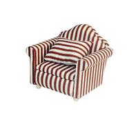 BEALIFE Sofá de casa de muñecas Sofá casa muñecas Sillón tapizado Juguete en Miniatura Que Ofrece una Hermosa artesanía Cualquier decoración Interiores en Miniatura con Almohadas