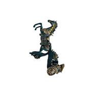 BEALIFE Soporte Decorativo para Vino con Forma de Estatua de Animal. Un complemento Elegante y único para la decoración del hogar, Carro tracción para Caballos Azul, 44x14x22 Metros